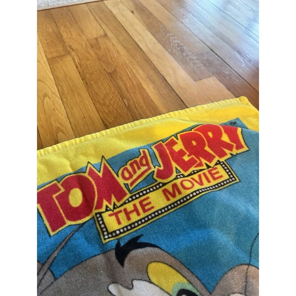 Vintage Tom And Jerry The Movie Promo Beach Pool Towel 1992 Robyn Starling 90s